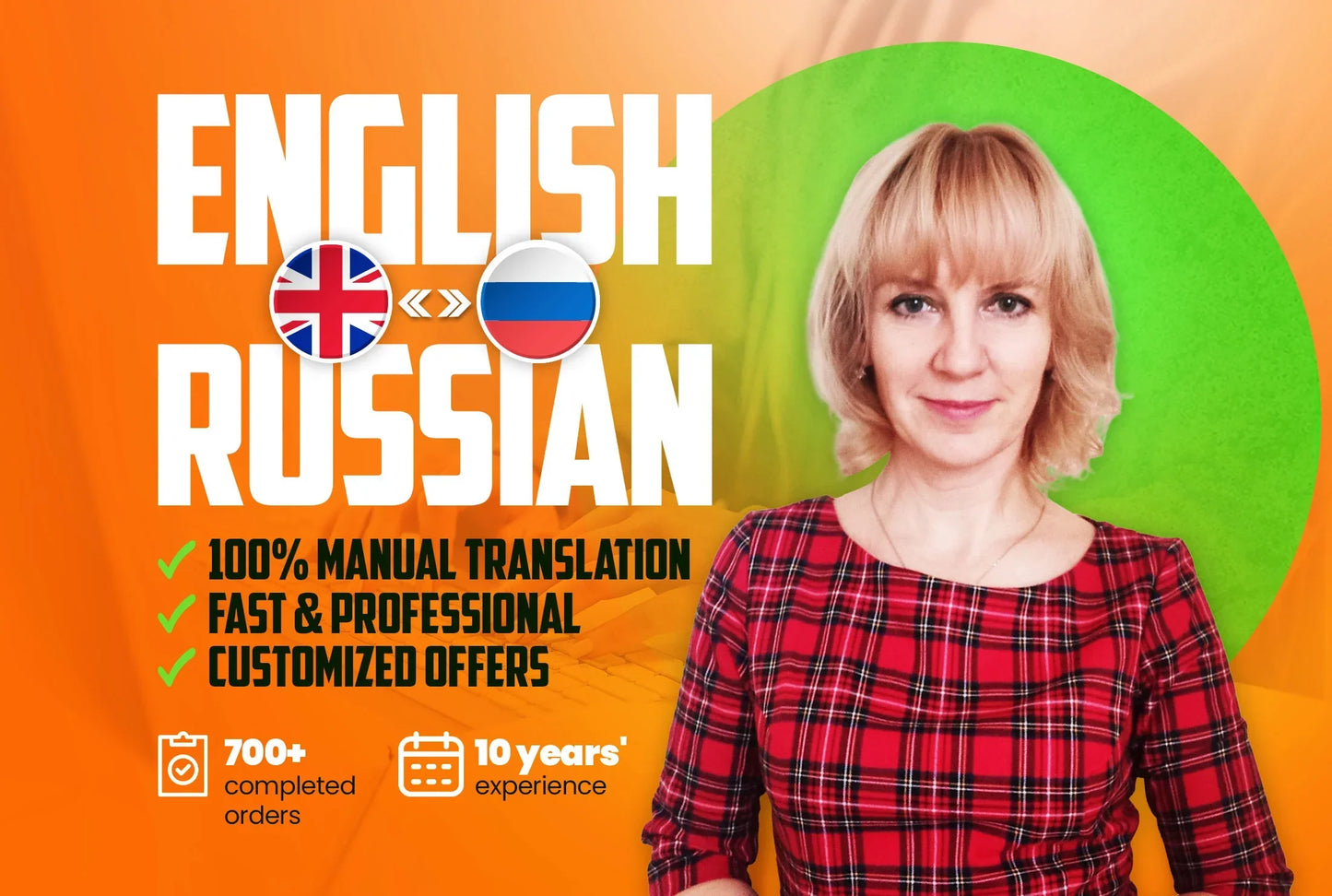 I will manually translate english to russian and russian to english (upto 3000 words)