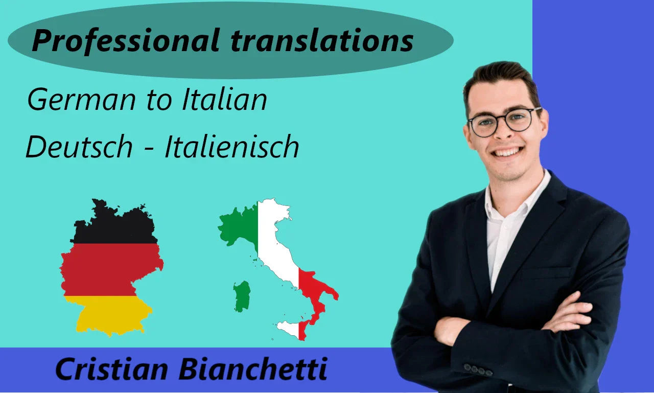 I will manually translate from german to italian (upto 200 words)