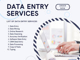 We will do data entry database data analysis