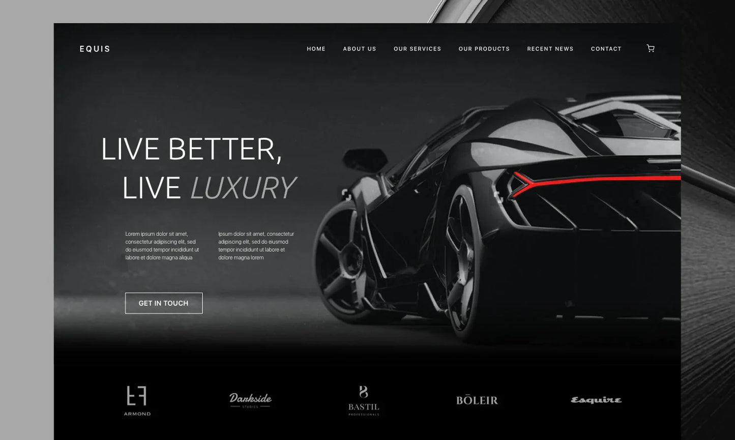 I will create luxury and premium website - 1 page