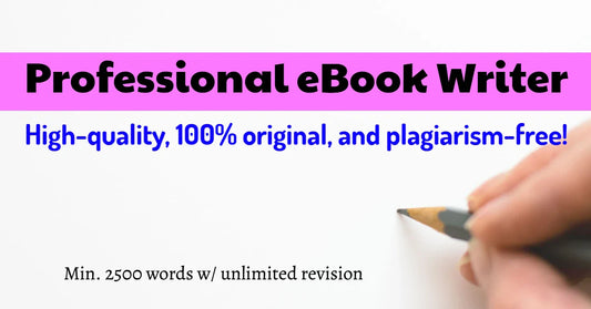 I will write an ebook on any topic (upto 2000 words)