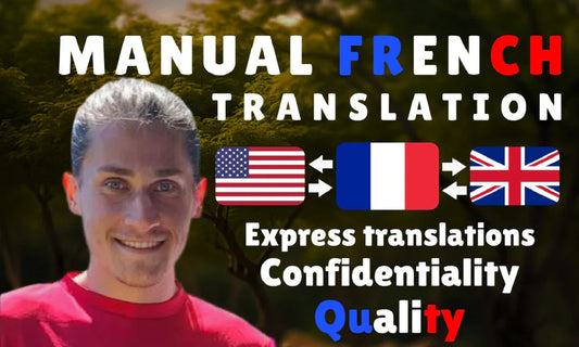 I will manually translate english to french or french to english (upto 1200 words)