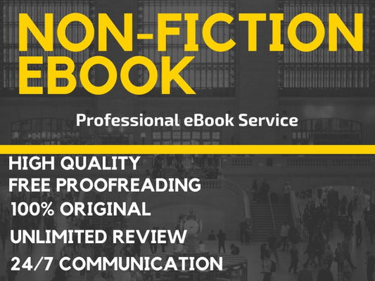 I will ghostwrite your nonfiction book, kindle ebook and paperback ( upto 5000 words)